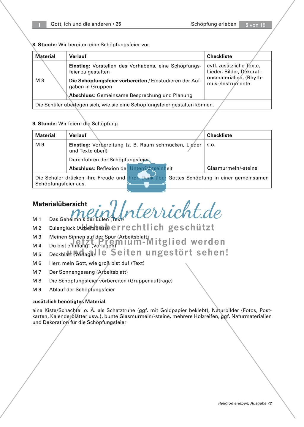 Wahrnehmung der Schöpfung Gottes Preview 5