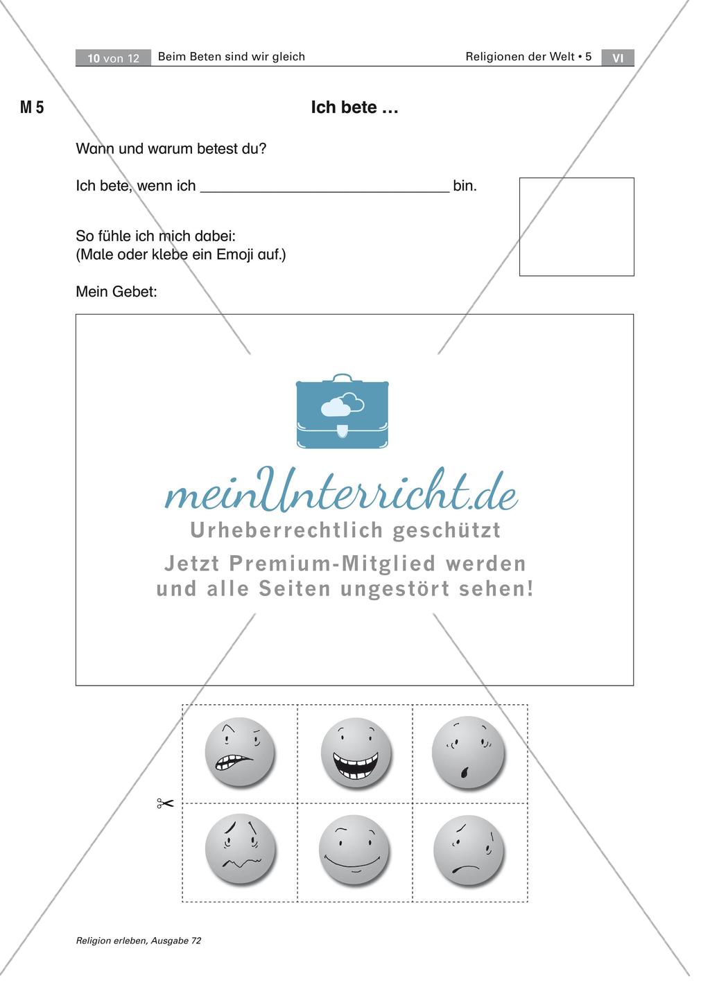Das Gebet: interreligiöse Einheit Preview 10