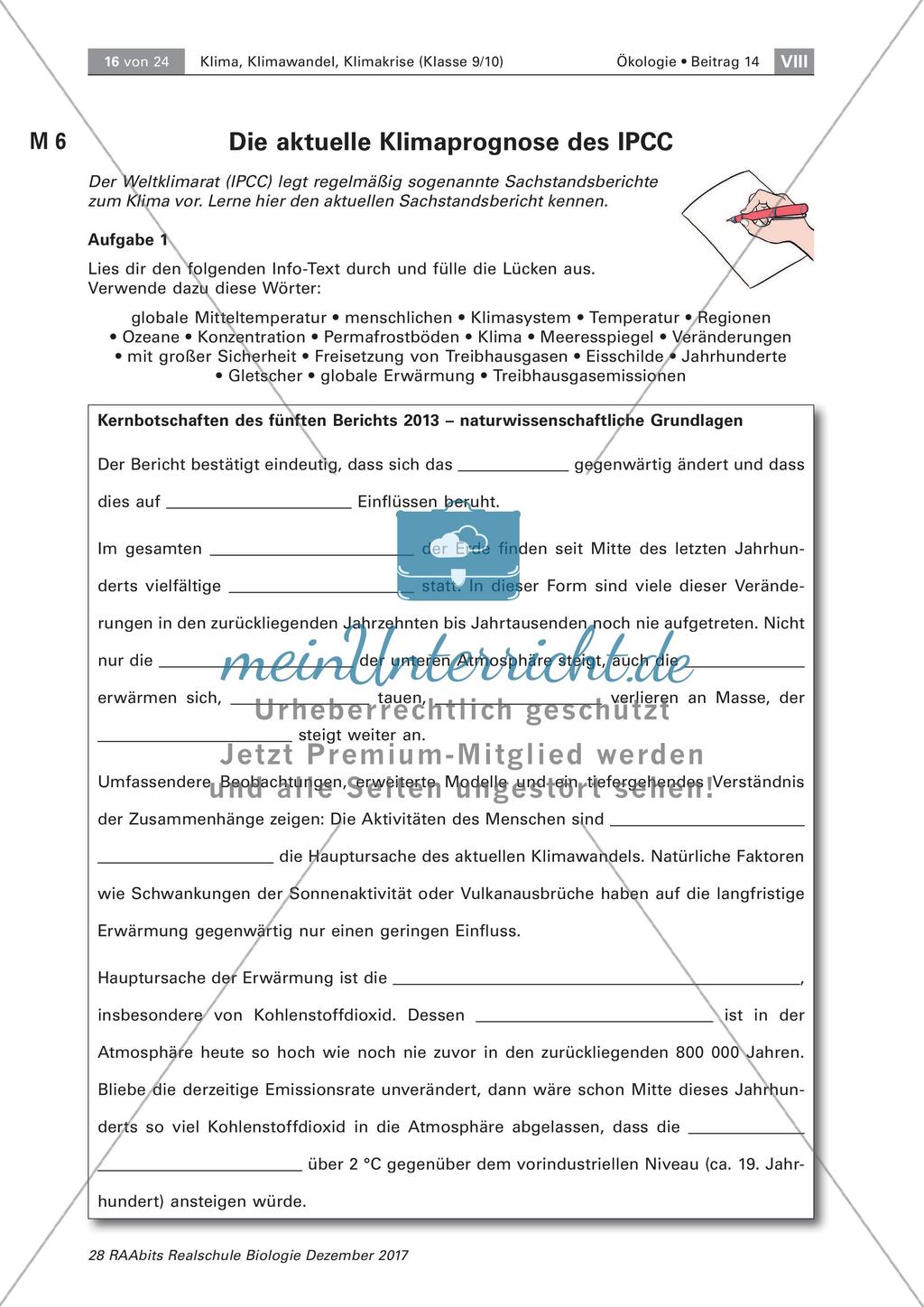Das Weltklimarat IPCC Preview 2
