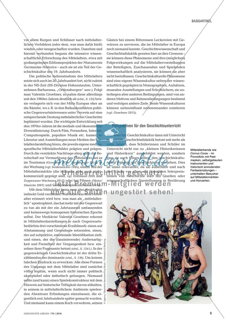 Mittelalter in der Geschichtskultur - Phänomene, Ursachen und didaktische Perspektiven Preview 4