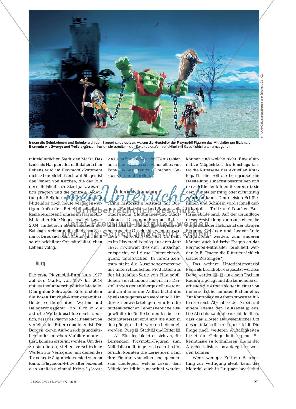 Eine Reise ins Mittelalter? - Analyse des Playmobil-Mittelalterbildes Preview 2