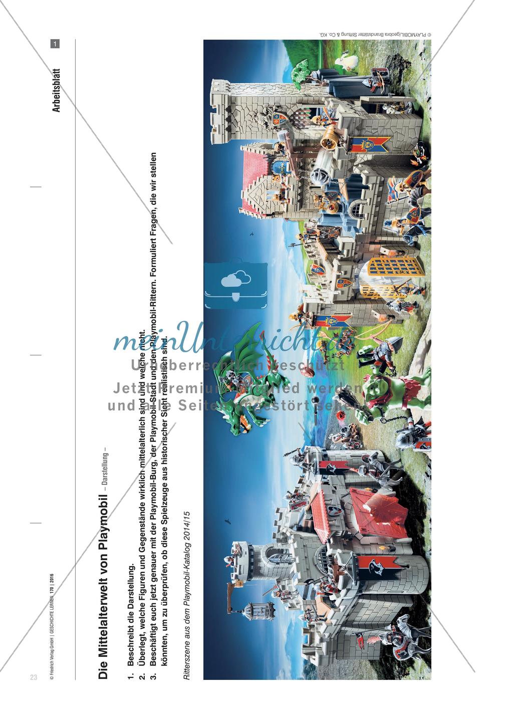 Eine Reise ins Mittelalter? - Analyse des Playmobil-Mittelalterbildes Preview 4