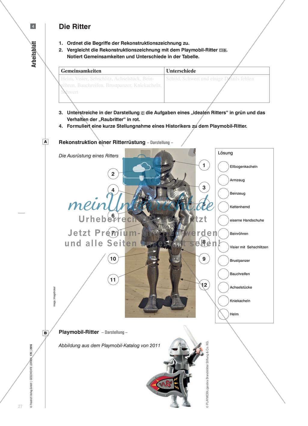 Eine Reise ins Mittelalter? - Analyse des Playmobil-Mittelalterbildes Preview 8