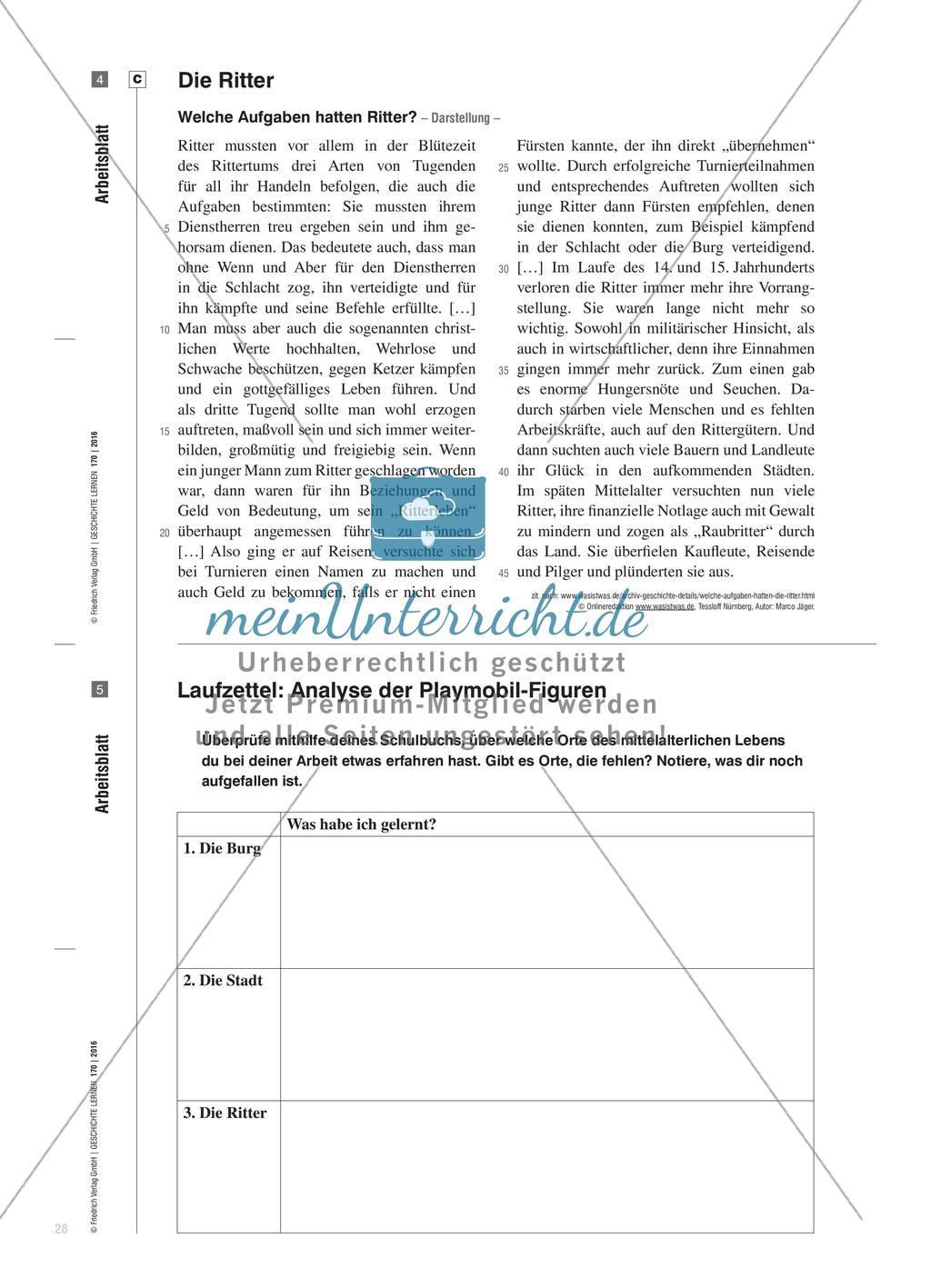 Eine Reise ins Mittelalter? - Analyse des Playmobil-Mittelalterbildes Preview 9