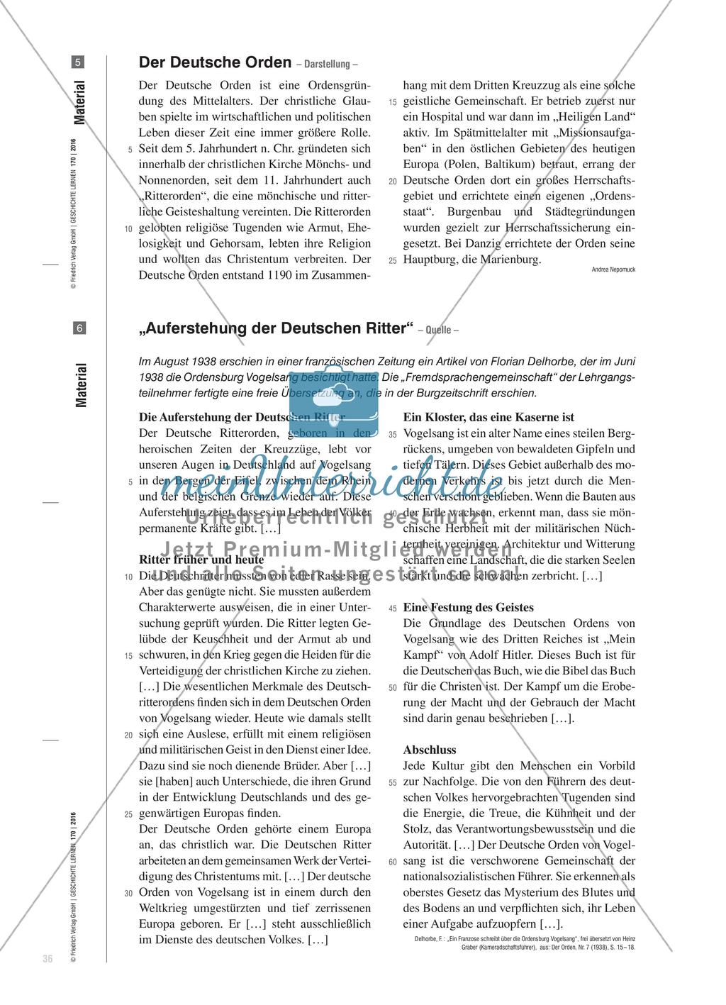 Ritter und Ordensjunker – eine gemeinsame Geschichte?: Bilder des Mittelalters als Teil der nationalsozialistischen Ideologie Preview 7