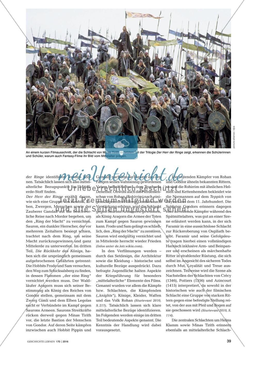 Mittelerde – Peter Jacksons Mittelalter-Fantasie?: Dekonstruktion von Mittelalter-Projektionen in Der Herr der Ringe – Die Rückkehr des Königs Preview 2