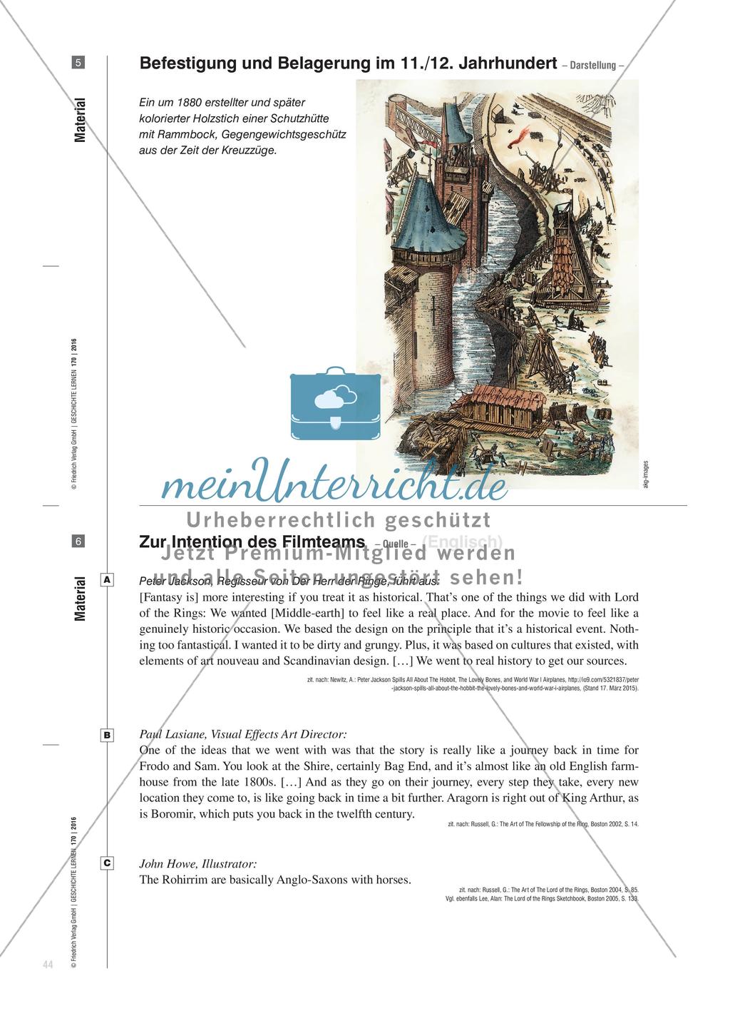 Mittelerde – Peter Jacksons Mittelalter-Fantasie?: Dekonstruktion von Mittelalter-Projektionen in Der Herr der Ringe – Die Rückkehr des Königs Preview 7