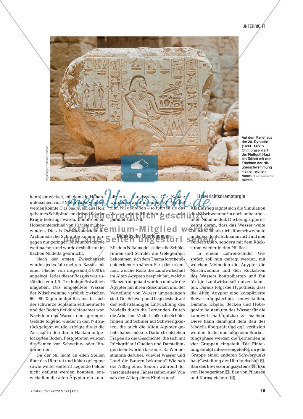 Gelobt seist du, Hapi! - Modell des Bewässerungssystems im Alten Ägypten Preview 2
