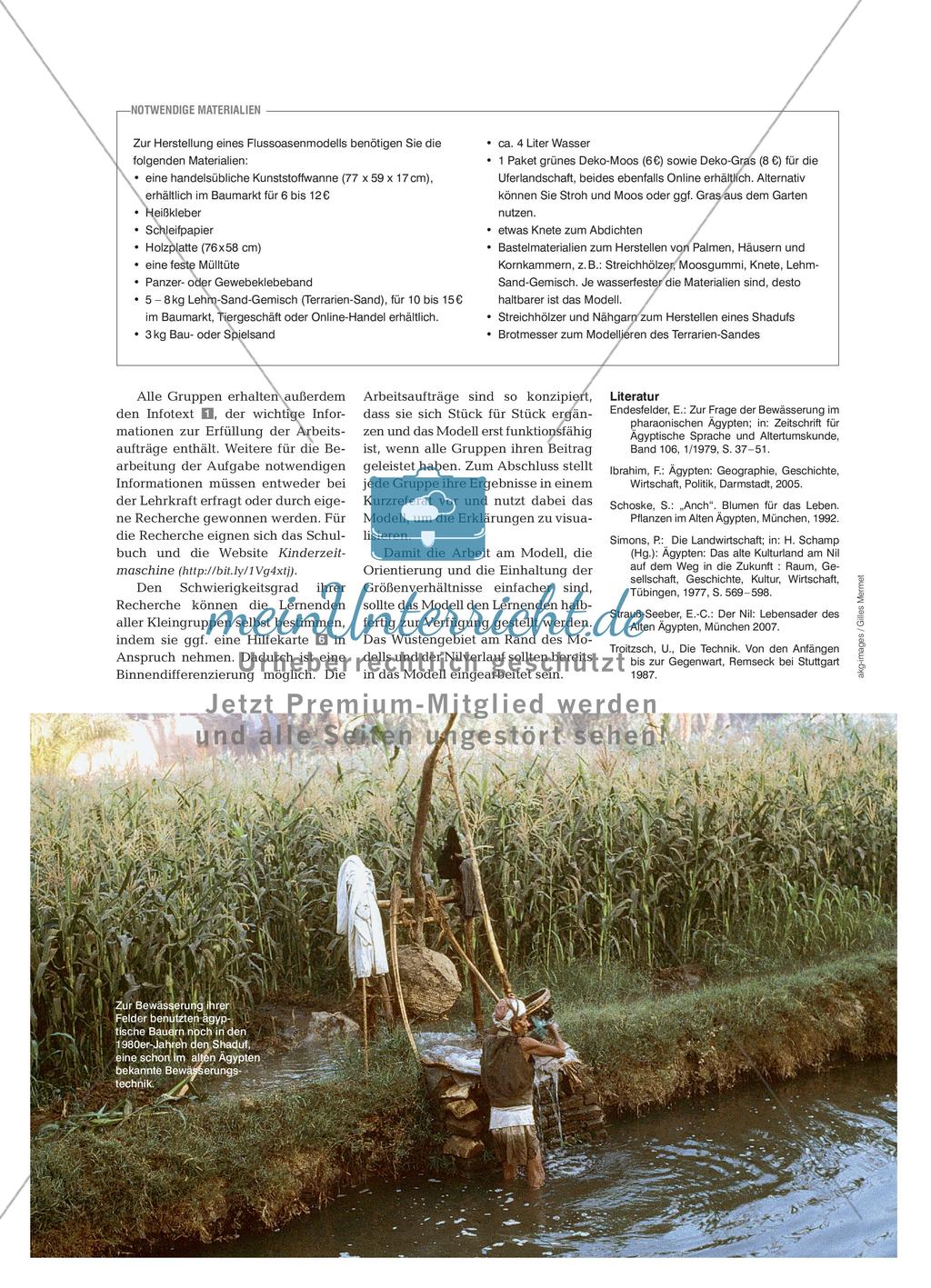 Gelobt seist du, Hapi! - Modell des Bewässerungssystems im Alten Ägypten Preview 3