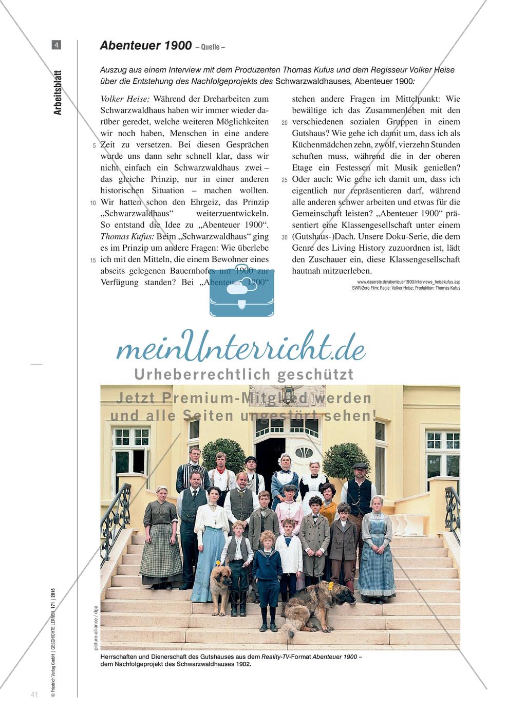 Schwarzwaldhaus 1902 - Living History im Fernsehen Preview 6