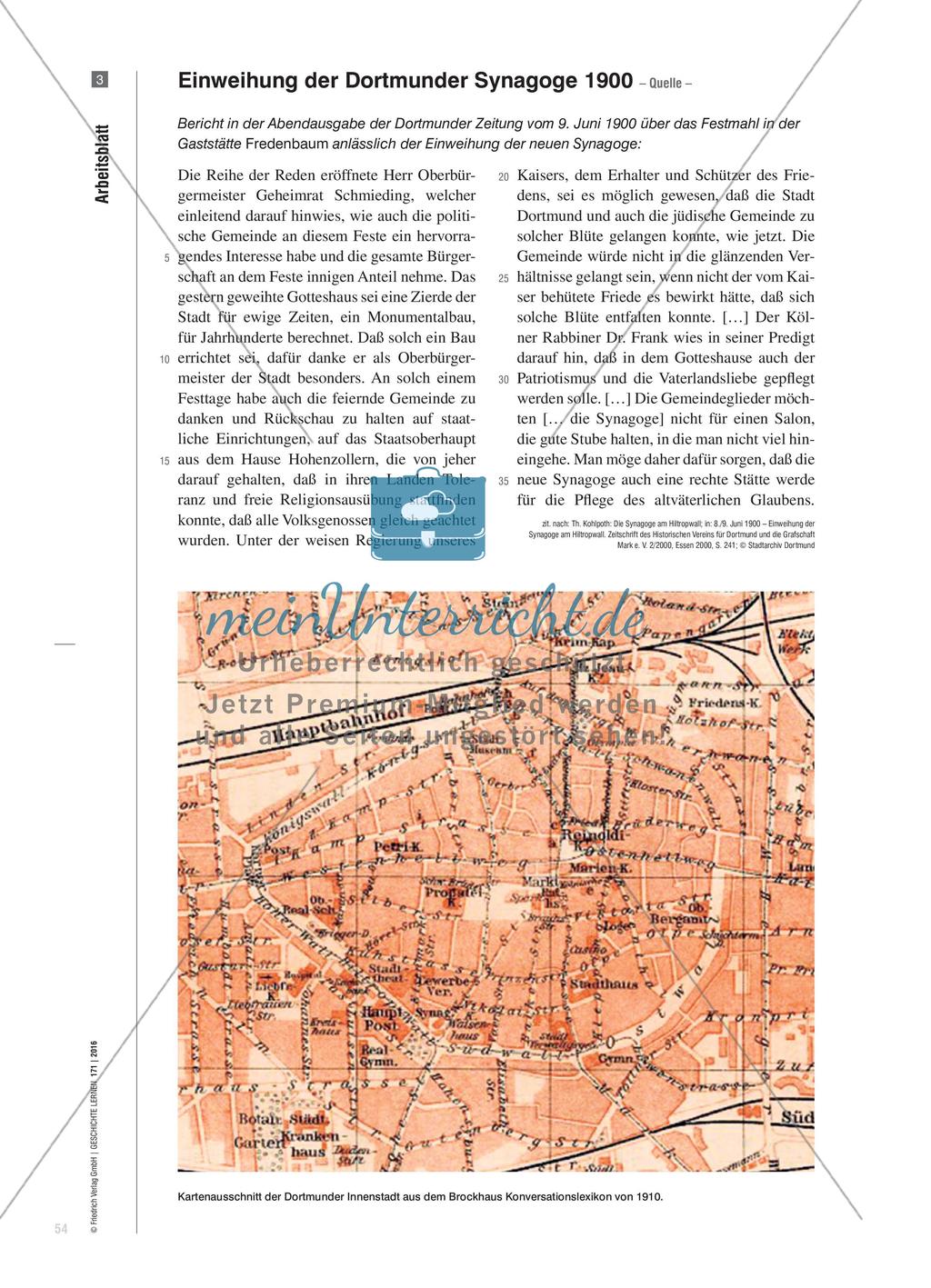 Virtuelle Rekonstruktionen zerstörter Synagogen - Hintergründe, Modellanalyse und -reflexion am Beispiel Dortmunds Preview 7
