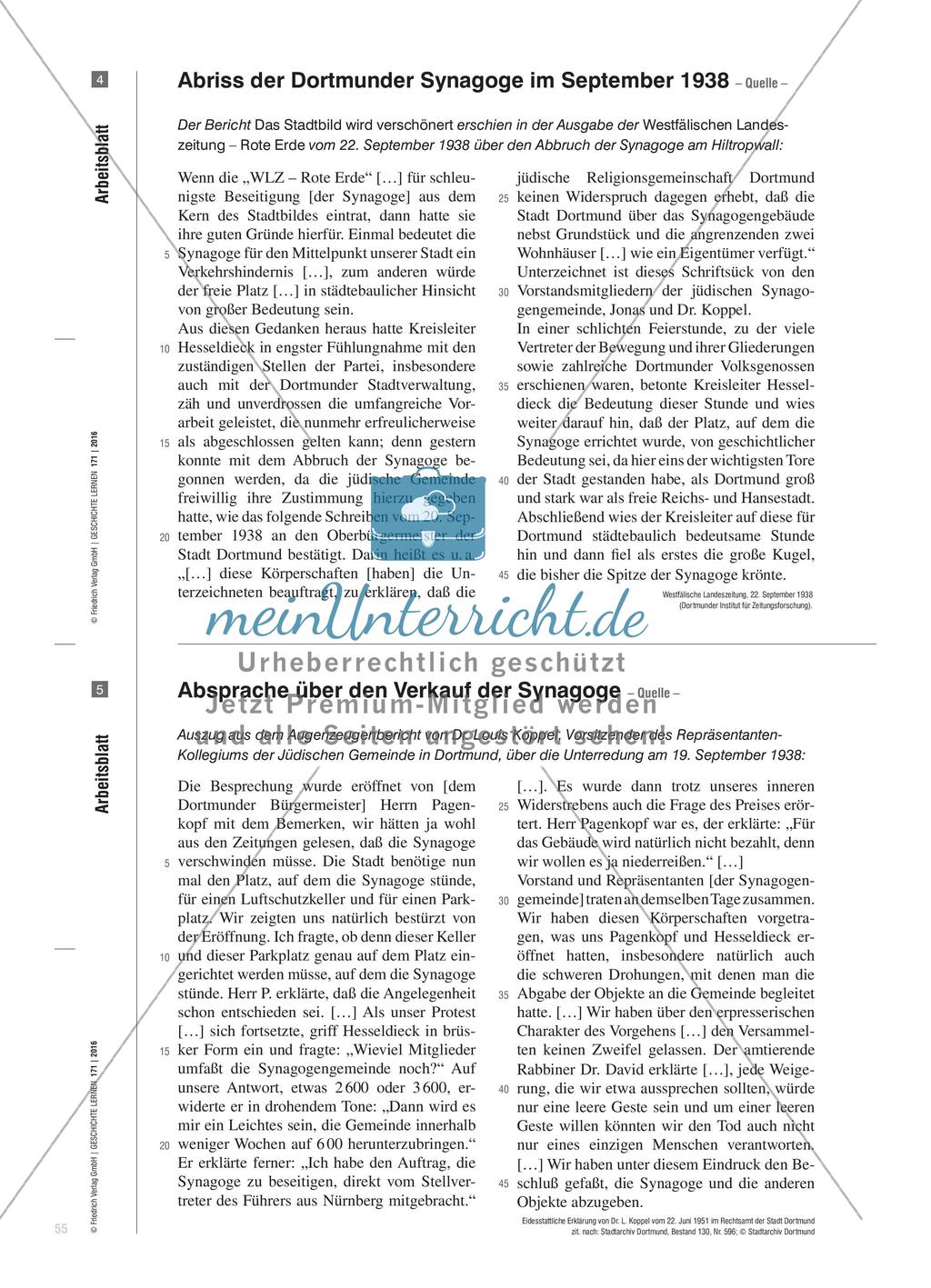 Virtuelle Rekonstruktionen zerstörter Synagogen - Hintergründe, Modellanalyse und -reflexion am Beispiel Dortmunds Preview 8