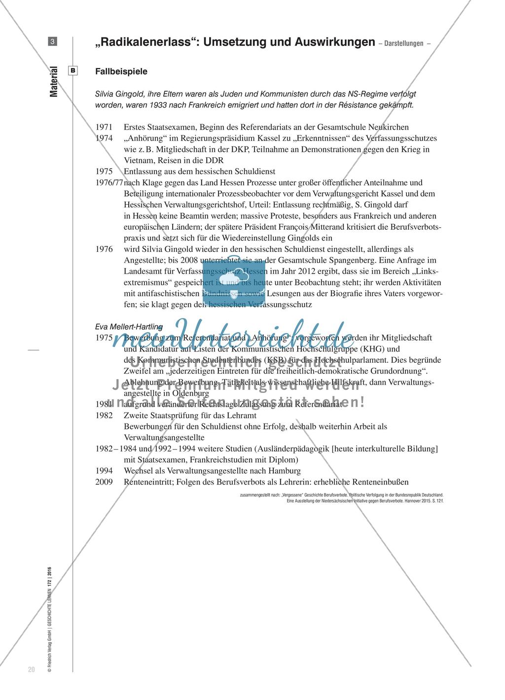 Grenzen des politischen Wandels nach 1969 - „Mehr Demokratie wagen“ mit „Radikalenerlass“ und „Berufsverboten“? Preview 5
