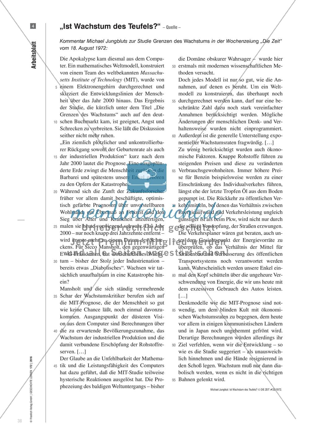 Zwischen Krisenverdrängung und Endzeitstimmung - Die Zukunftsstudie Die Grenzen des Wachstums von 1972 Preview 7