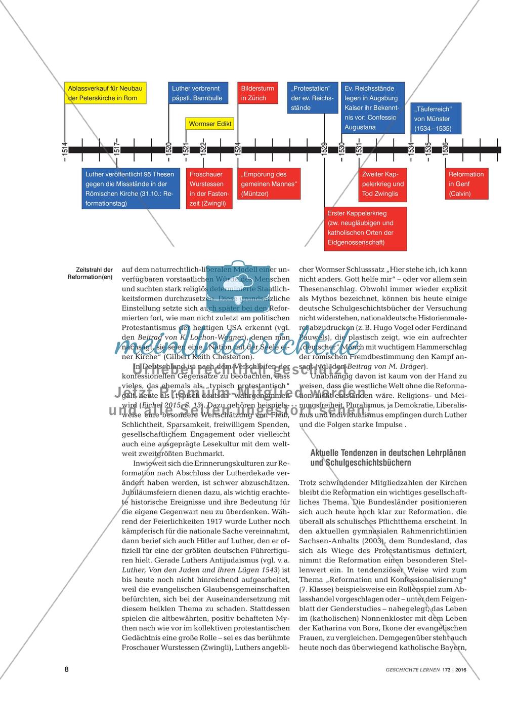 500 Jahre Reformation(en) - Religiöse Erneuerung, weltgeschichtliche Folgen und erinnerungspolitisches Großereignis Preview 7