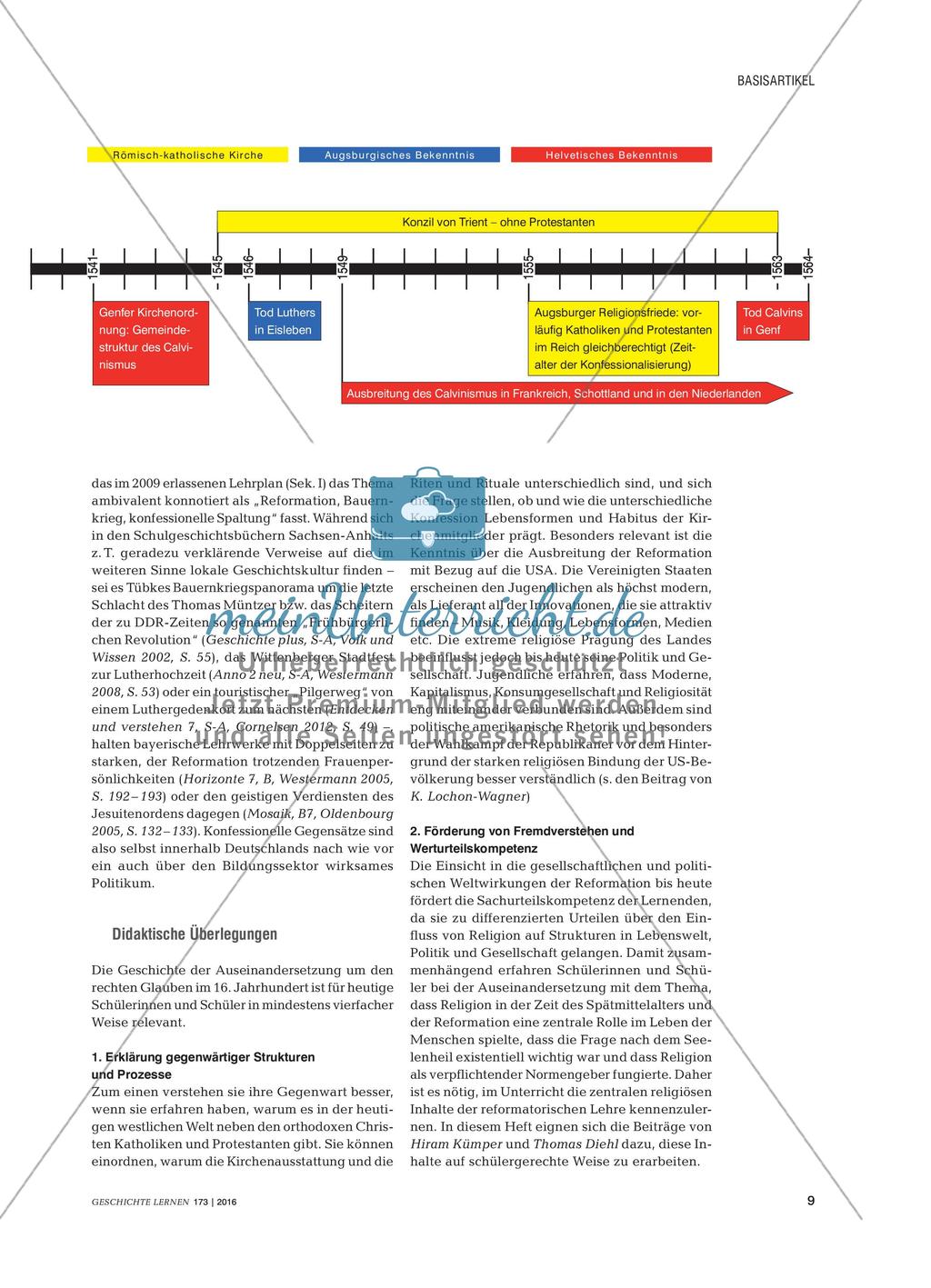 500 Jahre Reformation(en) - Religiöse Erneuerung, weltgeschichtliche Folgen und erinnerungspolitisches Großereignis Preview 8