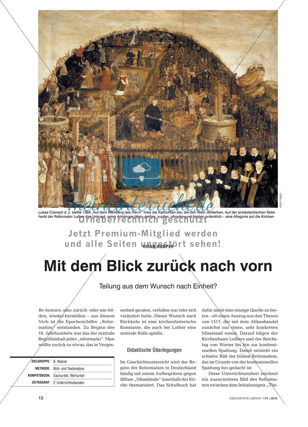 Mit dem Blick zurück nach vorn - Teilung aus dem Wunsch nach Einheit? Preview 1