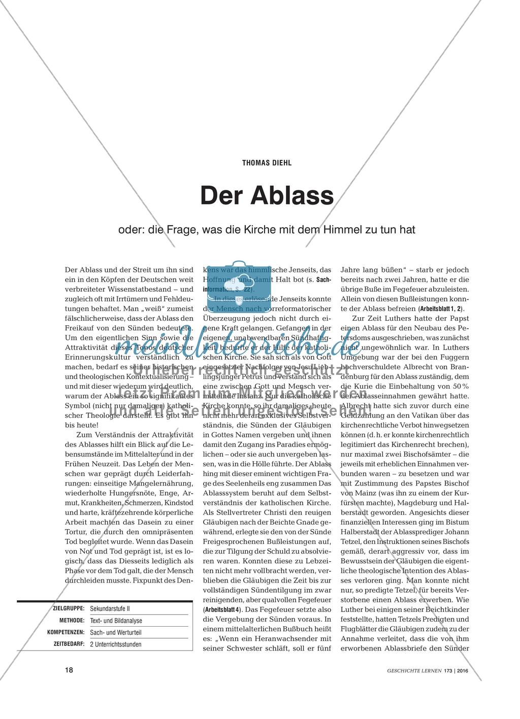 Der Ablass - oder: die Frage, was die Kirche mit dem Himmel zu tun hat Preview 1