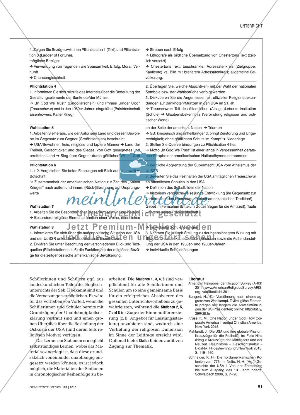„One Nation under God“? - Protestantisches Gedankengut in der amerikanischen Zivilreligion Preview 4