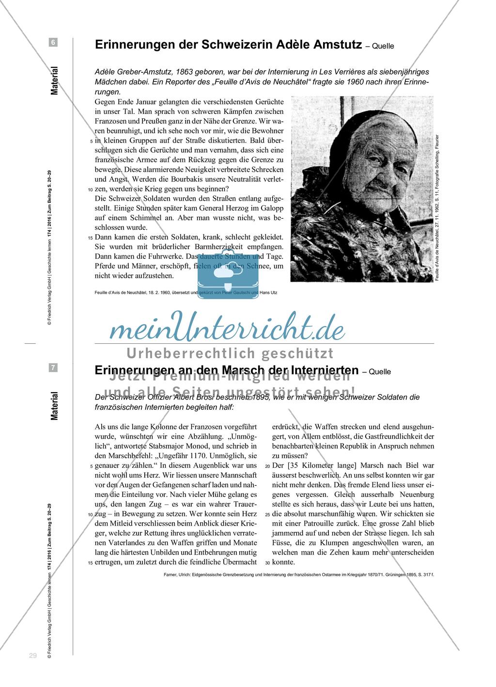 Menschen im Deutsch- Französischen Krieg 1870/71 - Ein kompetenzorientiertes Aufgabenset für die Sekundarstufe I Preview 10