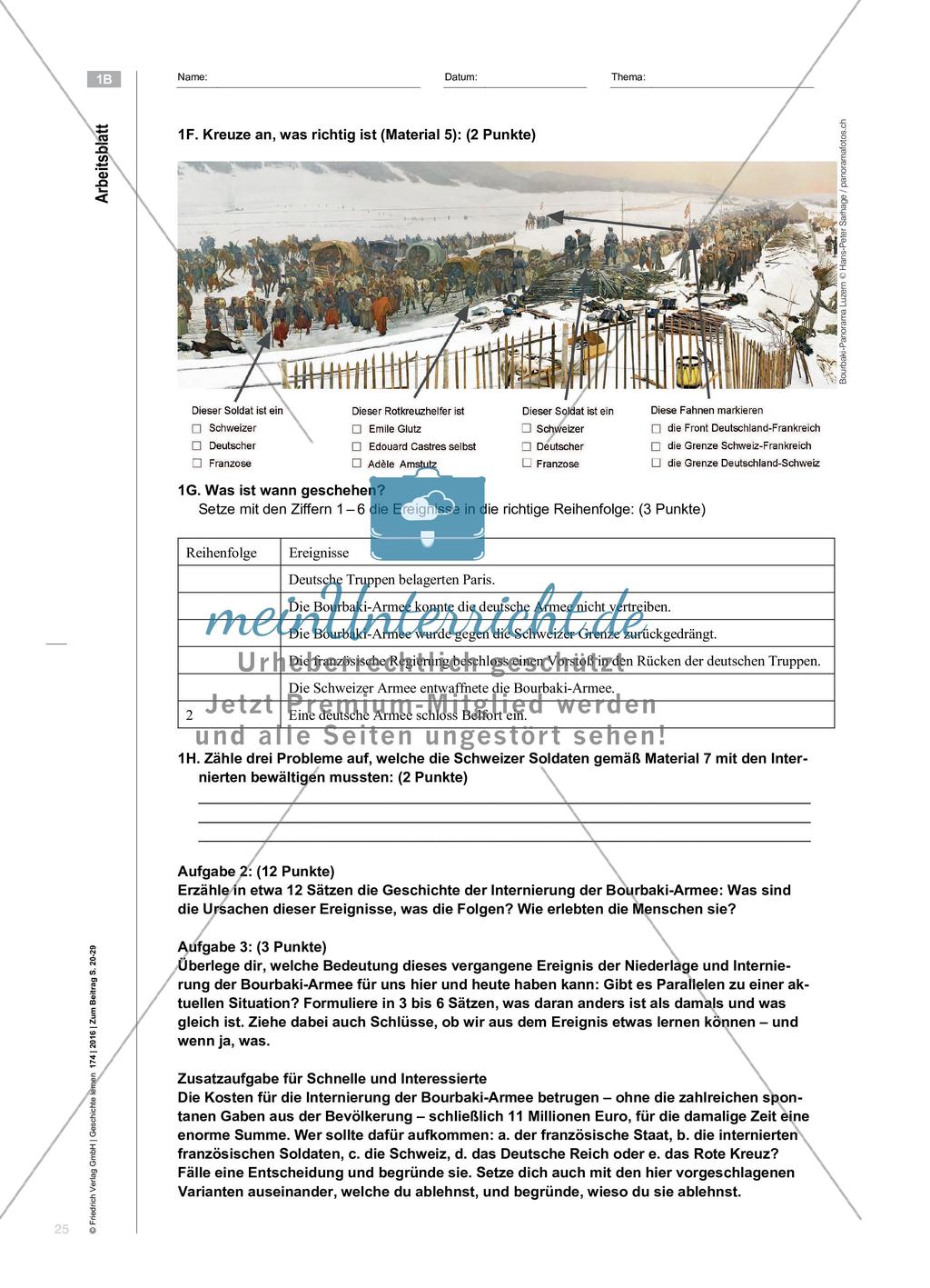 Menschen im Deutsch- Französischen Krieg 1870/71 - Ein kompetenzorientiertes Aufgabenset für die Sekundarstufe I Preview 6