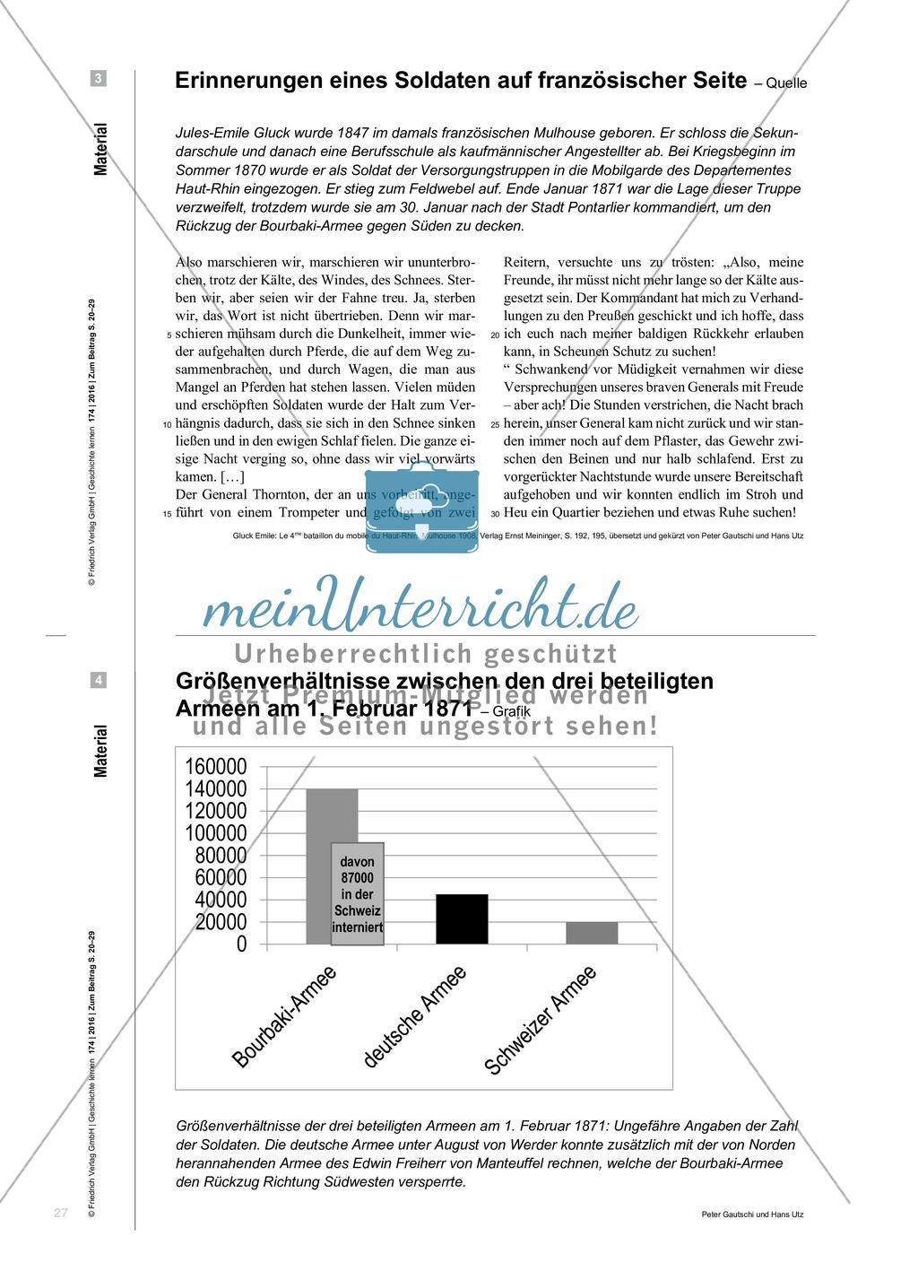 Menschen im Deutsch- Französischen Krieg 1870/71 - Ein kompetenzorientiertes Aufgabenset für die Sekundarstufe I Preview 8