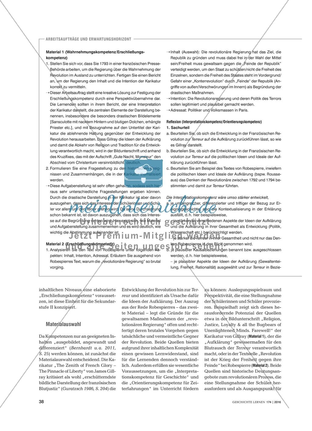 Terror als legitimes Mittel zur Durchsetzung der Freiheit? - Ein Vorschlag zur Entwicklung kompetenzorientierter Aufgabensettings Preview 2