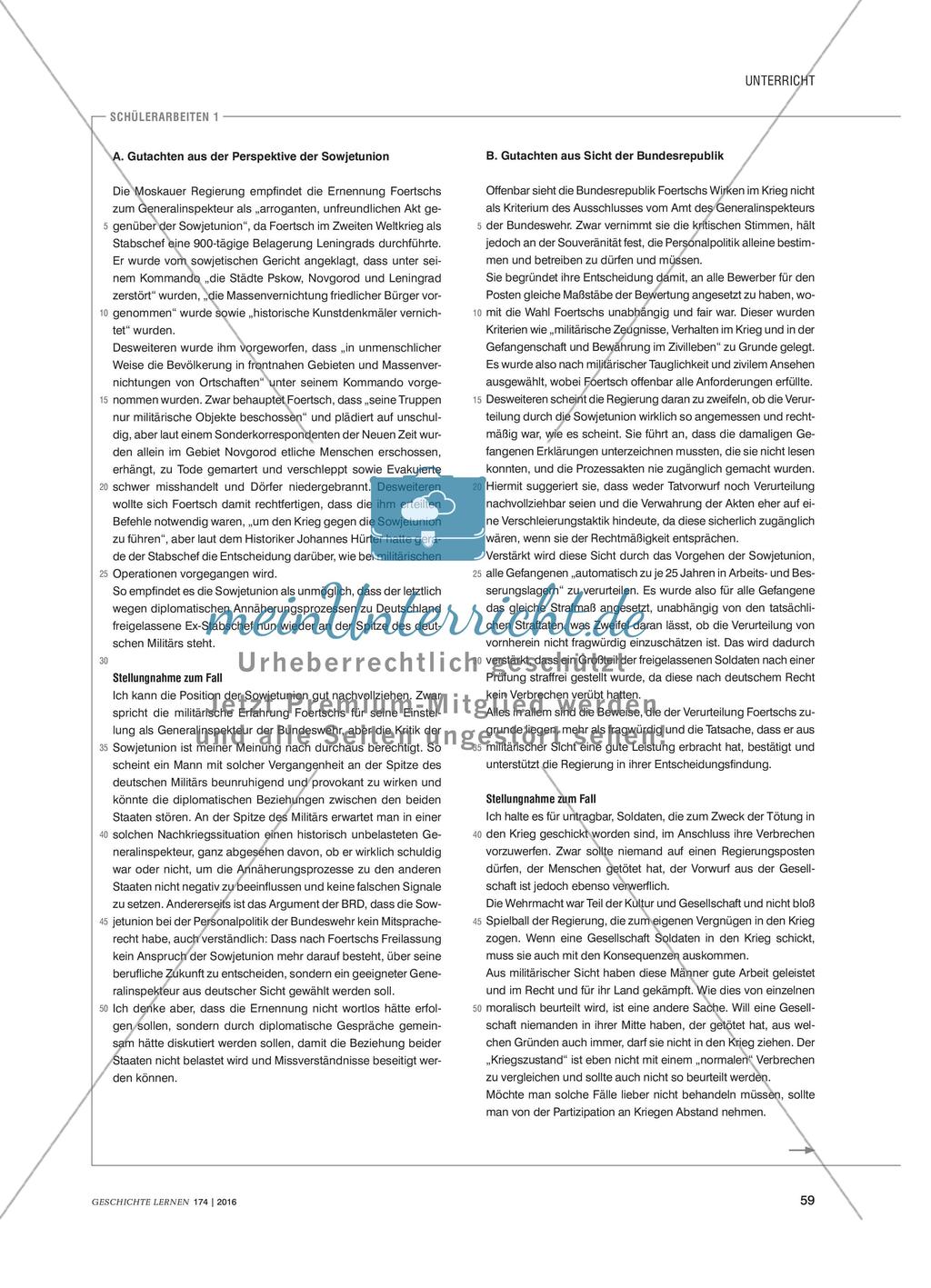 Komplexe Diagnoseaufgabe zum „Fall Foertsch“ - Messung von Sach- und Werturteilskompetenz Preview 3