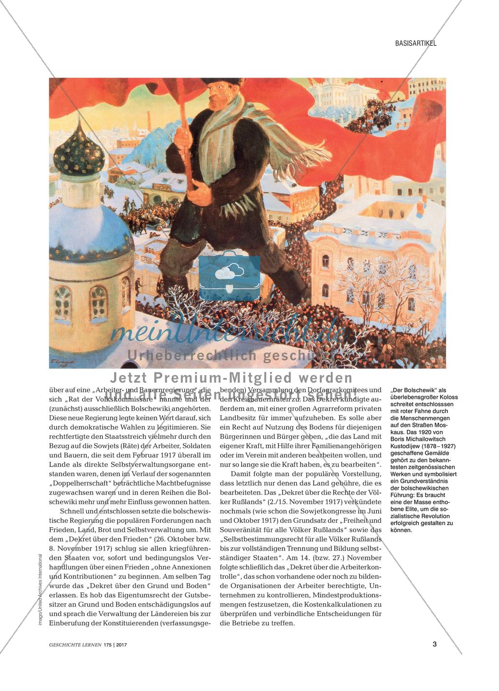 Russische Revolution - Von der aristokratischen zur sozialistischen Herrschaft Preview 2