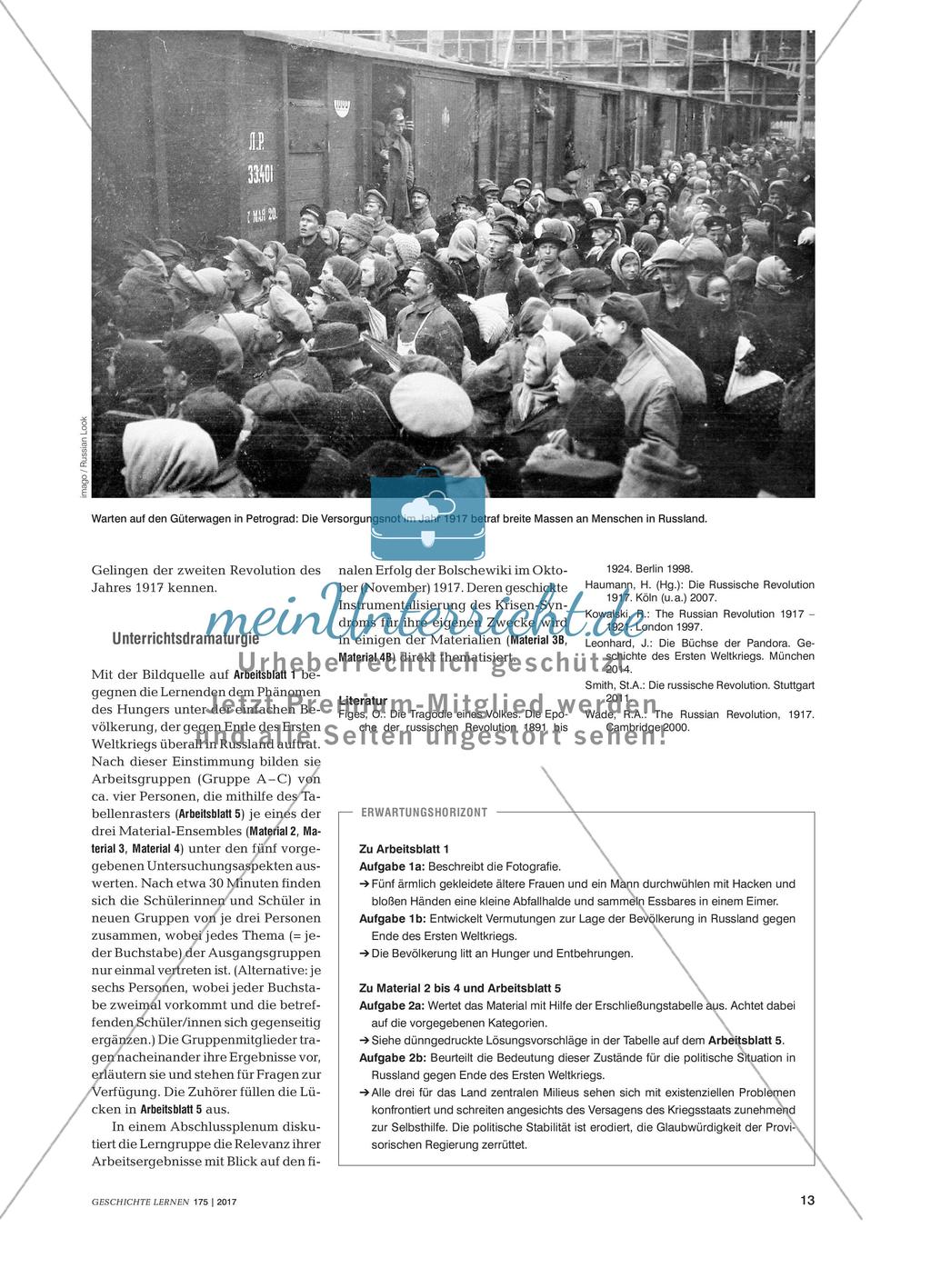 Vor der Oktoberrevolution - Ein Blick auf die Krisenverschärfung und die sozialen Milieus in Russland Preview 2