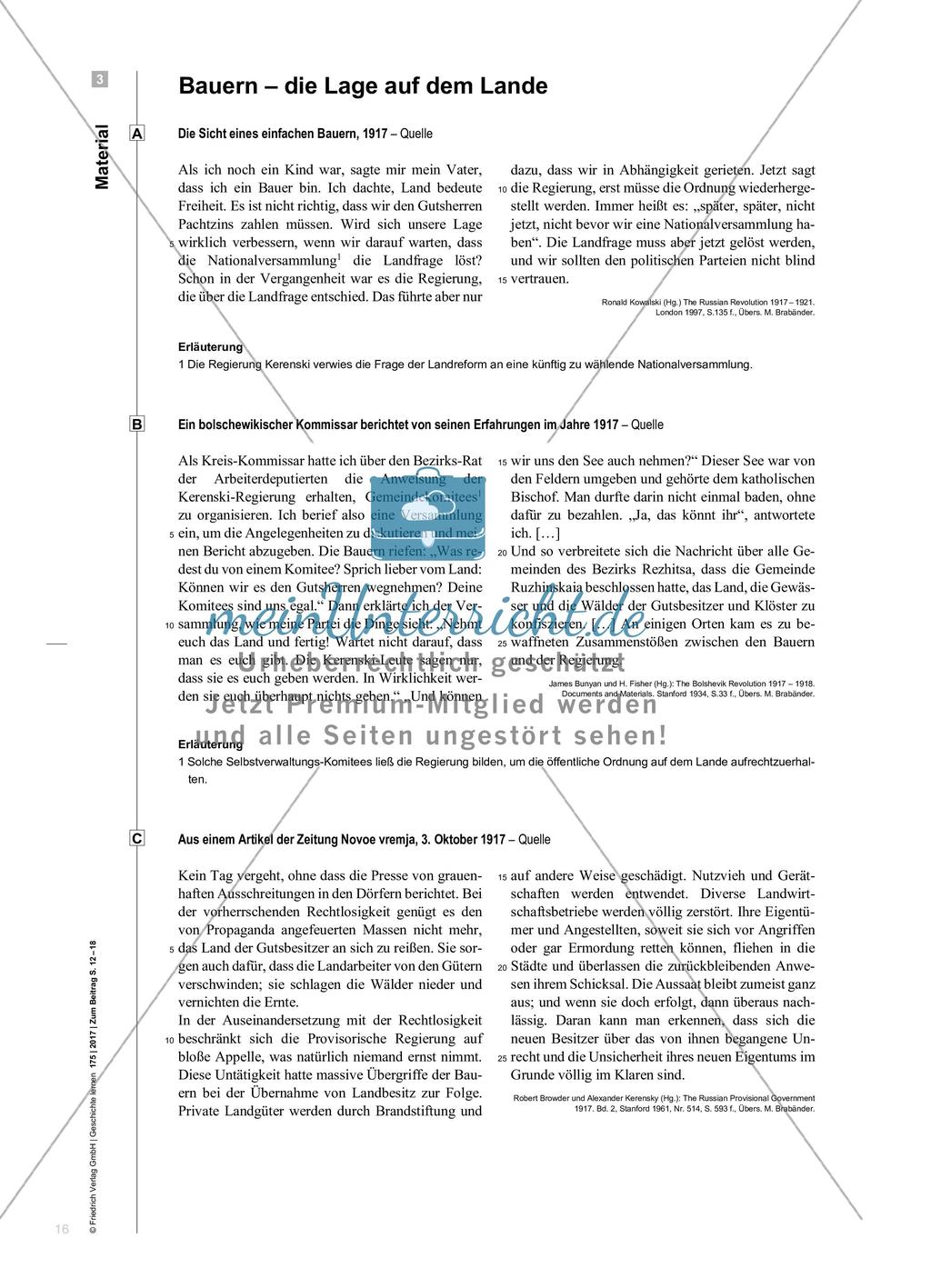 Vor der Oktoberrevolution - Ein Blick auf die Krisenverschärfung und die sozialen Milieus in Russland Preview 5