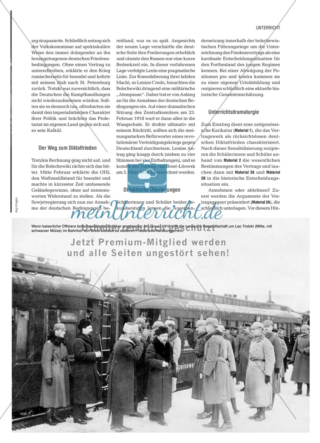 Annehmen oder ablehnen? - Der Vertrag von Brest-Litowsk als Zerreißprobe für die Bolschewiki Preview 2