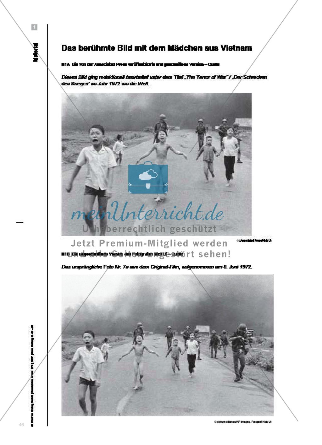 Narrative Schreibanlässe: De- und Rekonstruktion eines berühmten Fotos aus dem Vietnamkrieg Preview 5