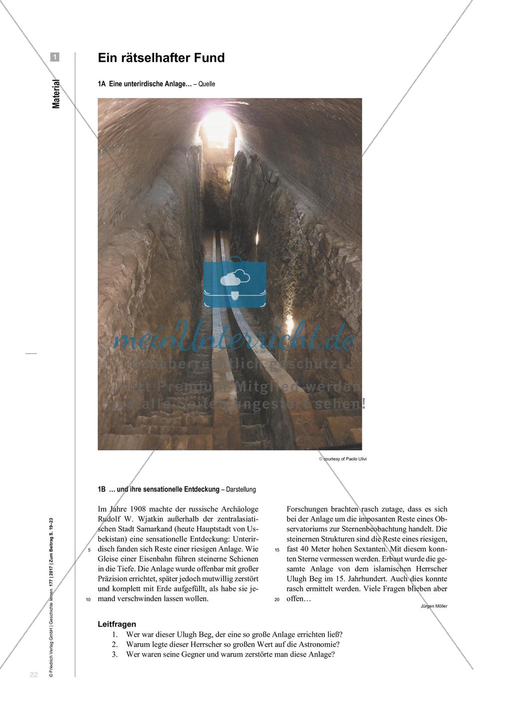 Verlorene Aufklärung? - Ulugh Beg und das Observatorium von Samarkand Preview 4