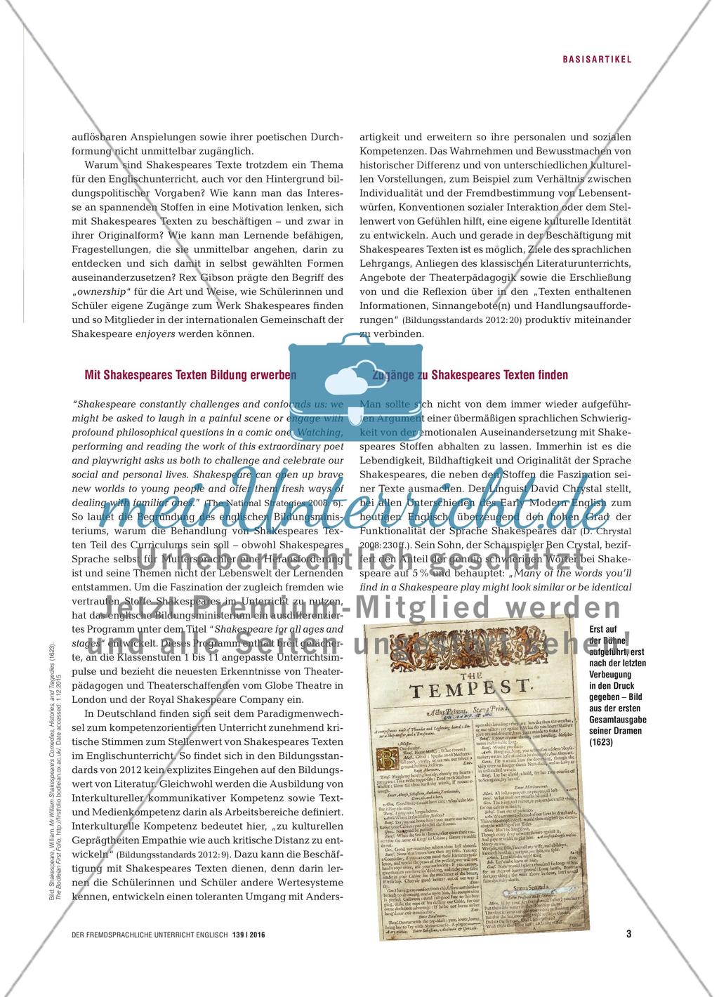 There’s Rhyme and Reason to It - Shakespeares Texte verstehen Preview 2