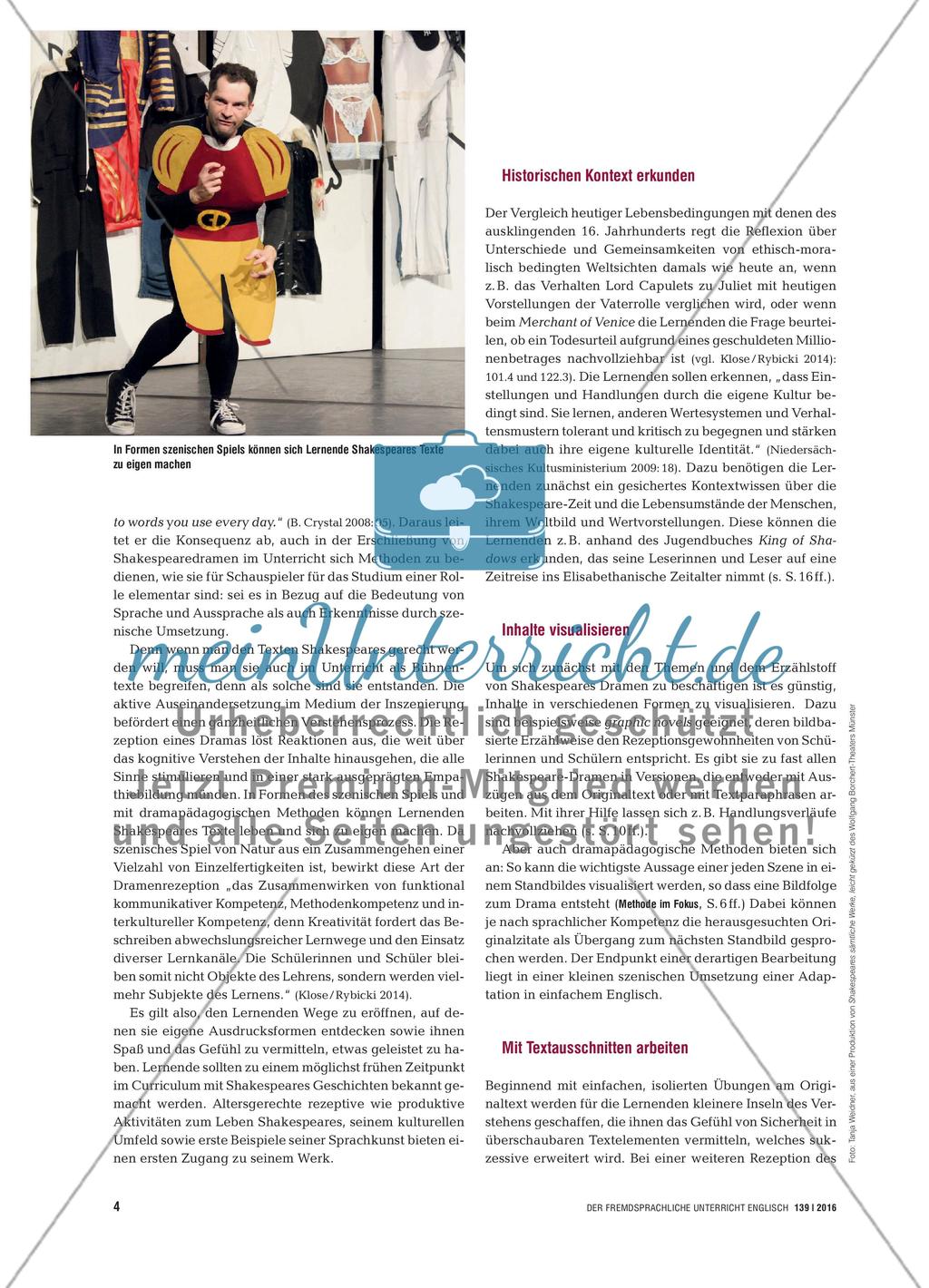 There’s Rhyme and Reason to It - Shakespeares Texte verstehen Preview 3