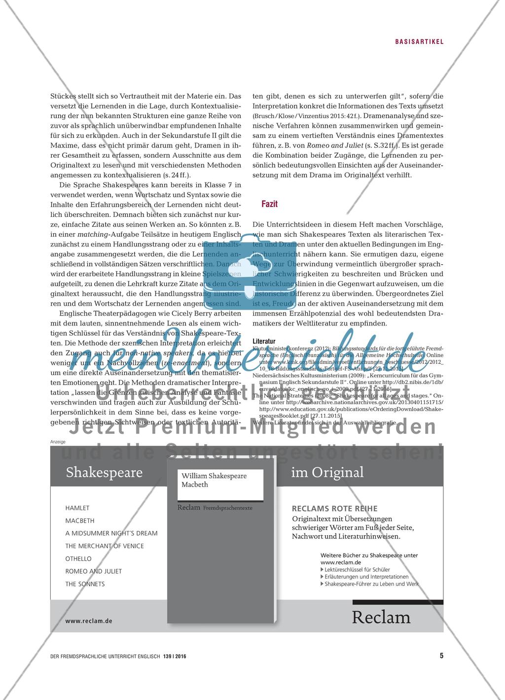 There’s Rhyme and Reason to It - Shakespeares Texte verstehen Preview 4