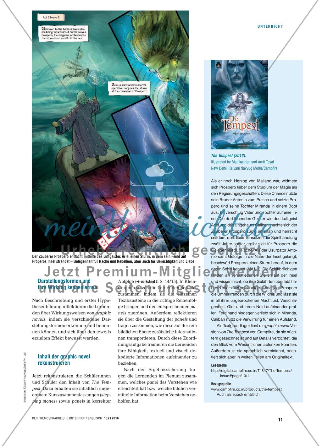 Your Tale, Sir, Would Cure Deafness - Den Plot von The Tempest mit einer graphic novel erschließen Preview 2