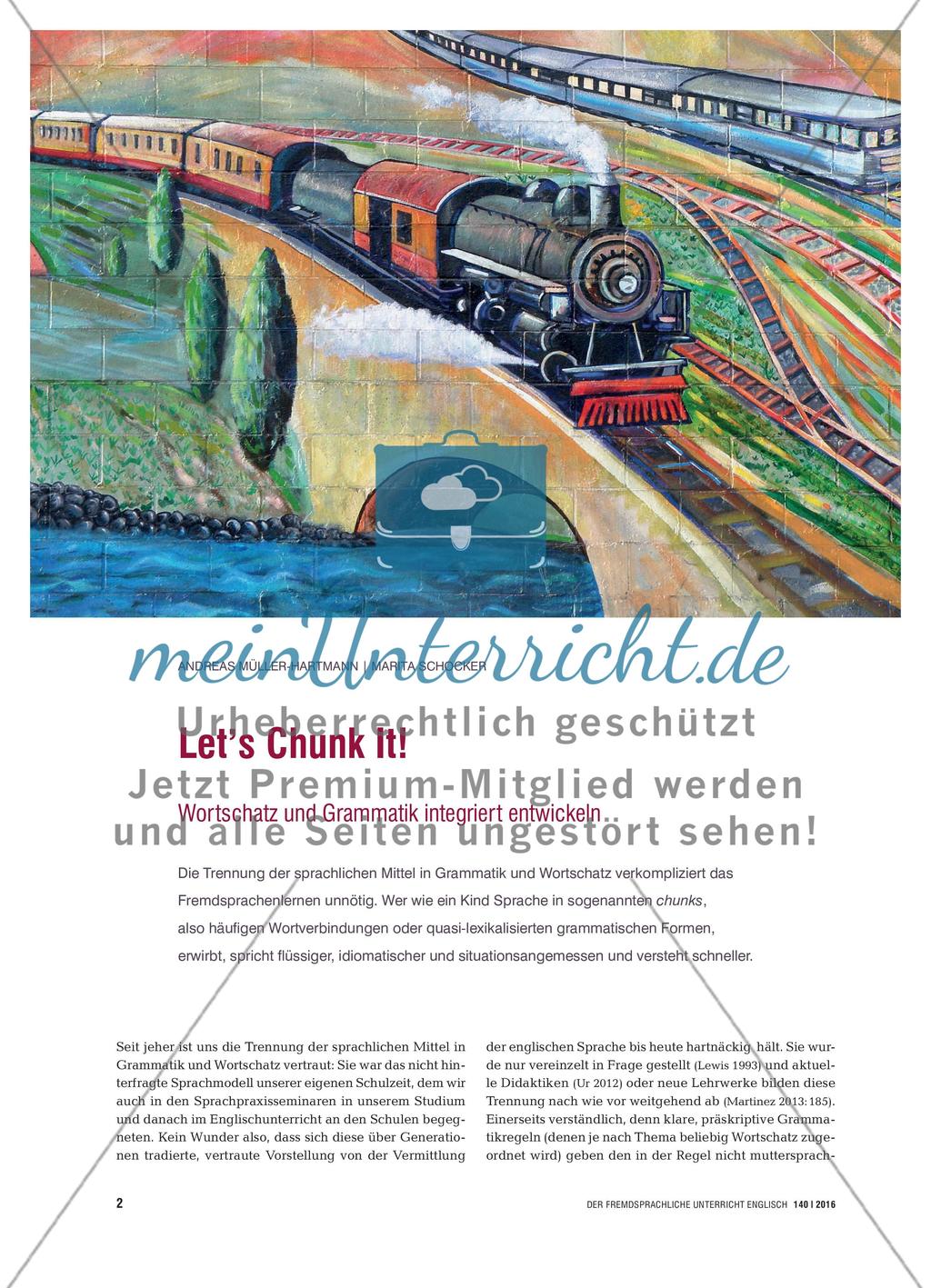 Let’s Chunk It! - Wortschatz und Grammatik integriert entwickeln Preview 1