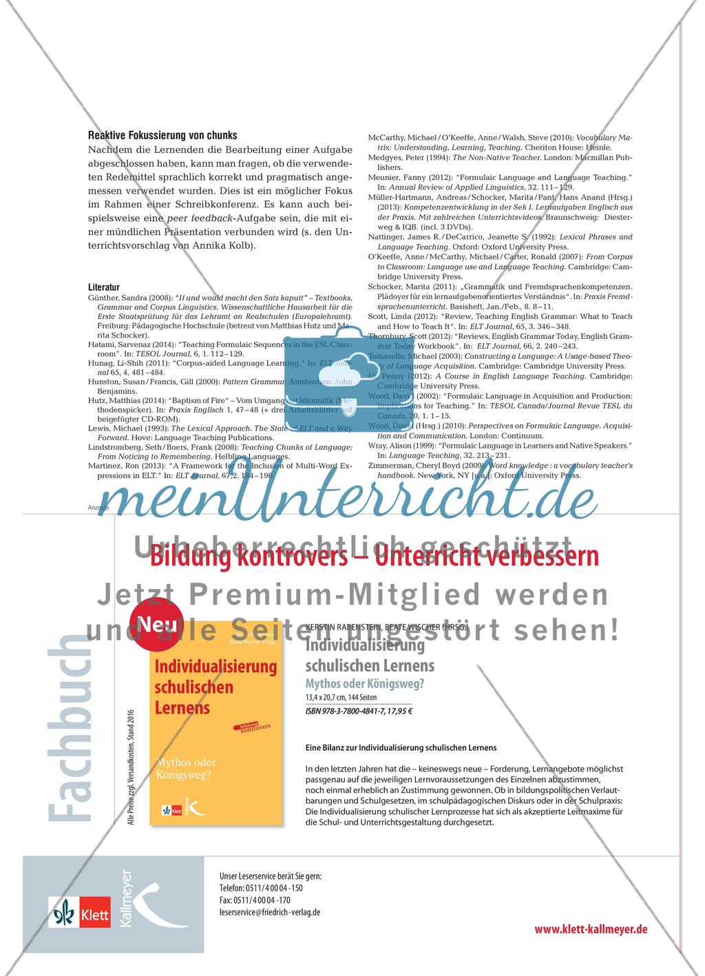 Let’s Chunk It! - Wortschatz und Grammatik integriert entwickeln Preview 7