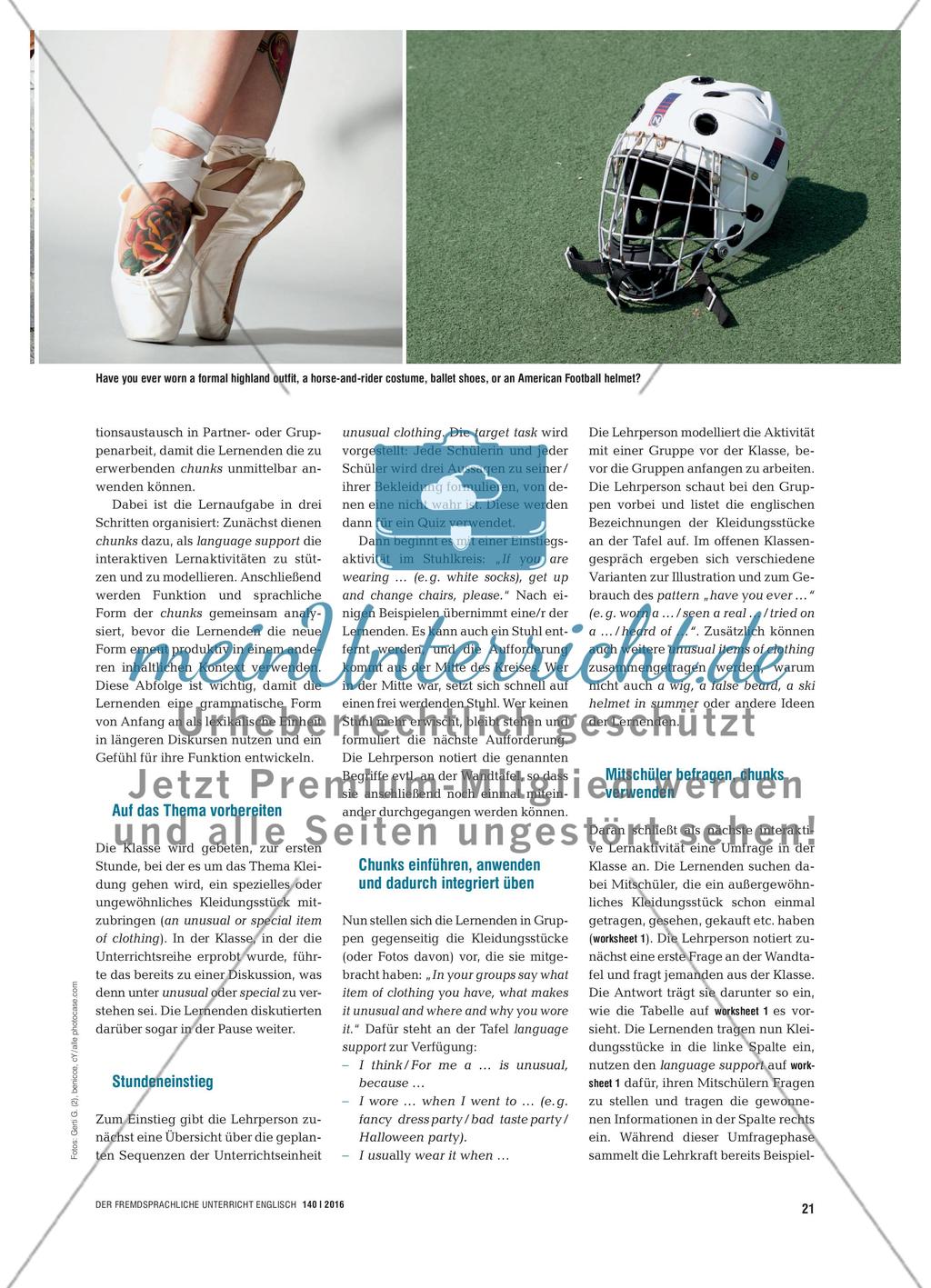 Have You Ever Worn a Diving Suit? - Chunks zu Erfahrungen verwenden und analysieren Preview 2