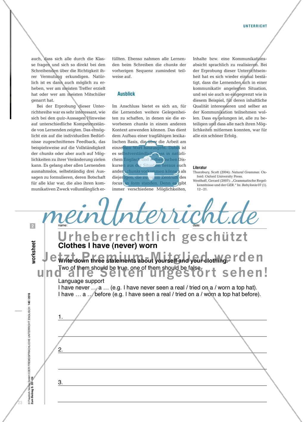 Have You Ever Worn a Diving Suit? - Chunks zu Erfahrungen verwenden und analysieren Preview 4