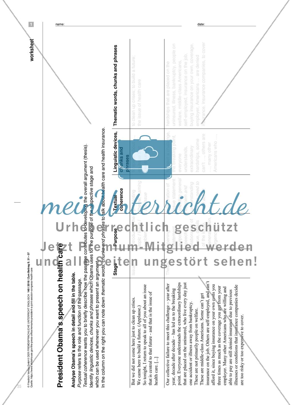 Sprach- und genrebewusstes Lernen - Chunks und phrases in der politischen Rede Preview 5