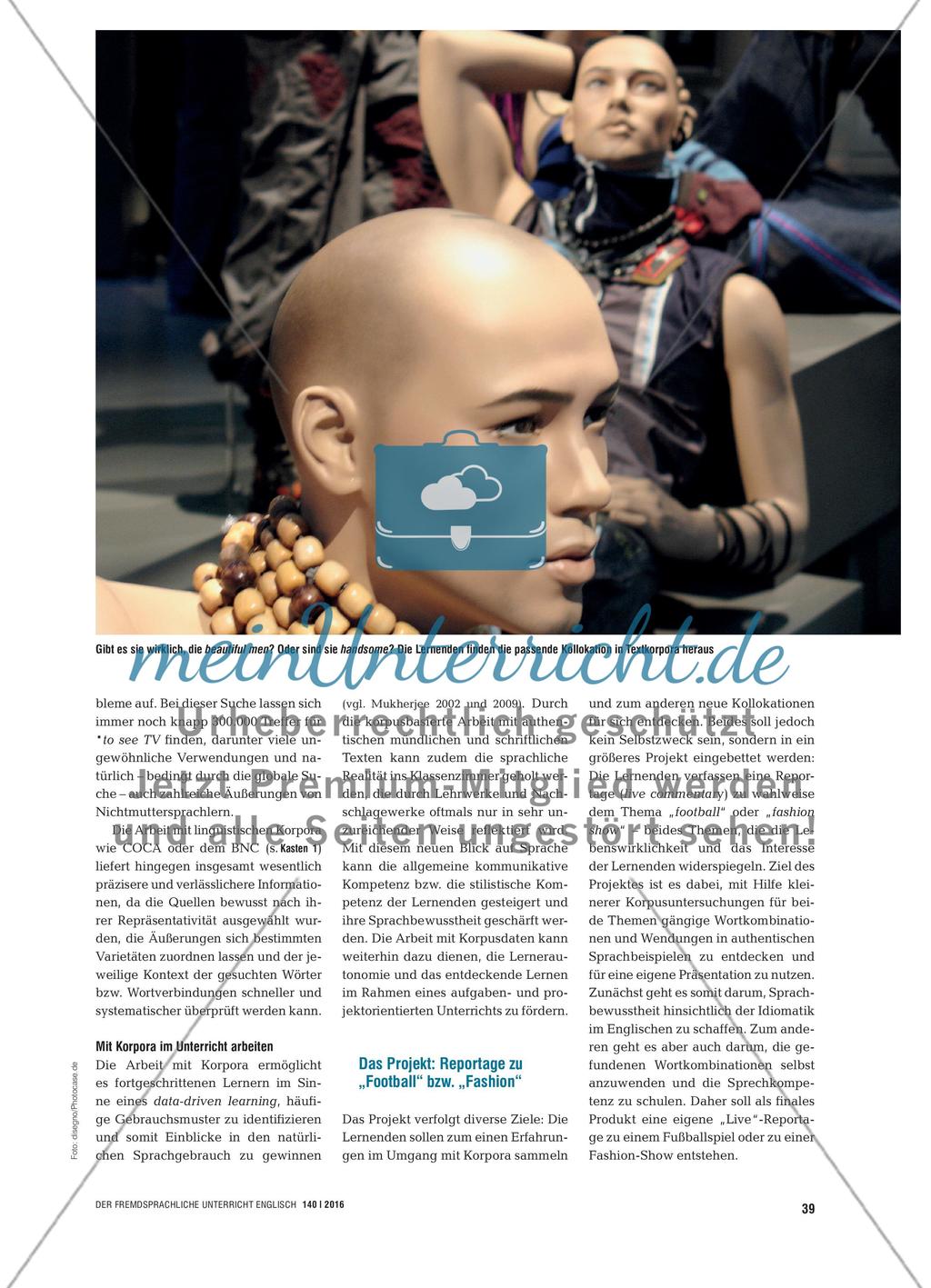Definite Must-Haves For Beautiful Men - Kollokationen mit Textkorpora überprüfen, eine Reportage erstellen Preview 2