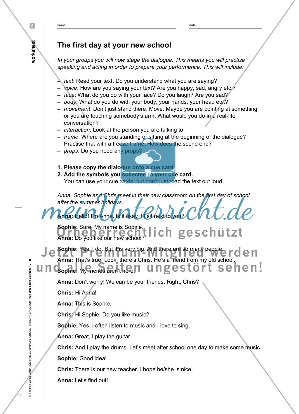And Now: Act It Out! - Lehrbuchdialoge in einem dramapädagogischen Prozess inszenieren Preview 7