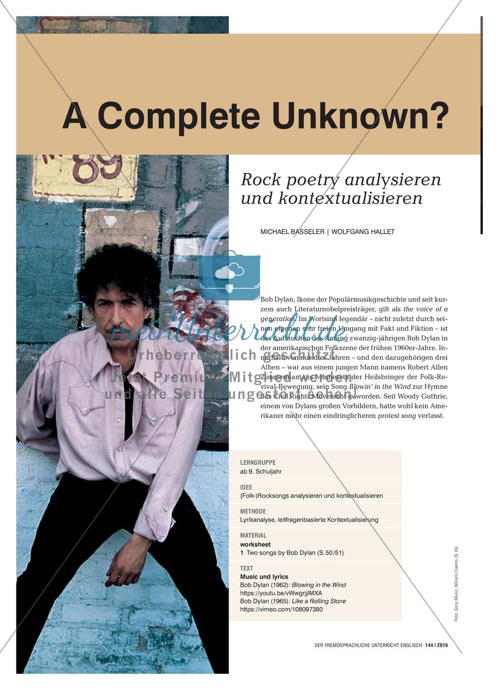 Special Bob Dylan - A Complete Unknown? Preview 2