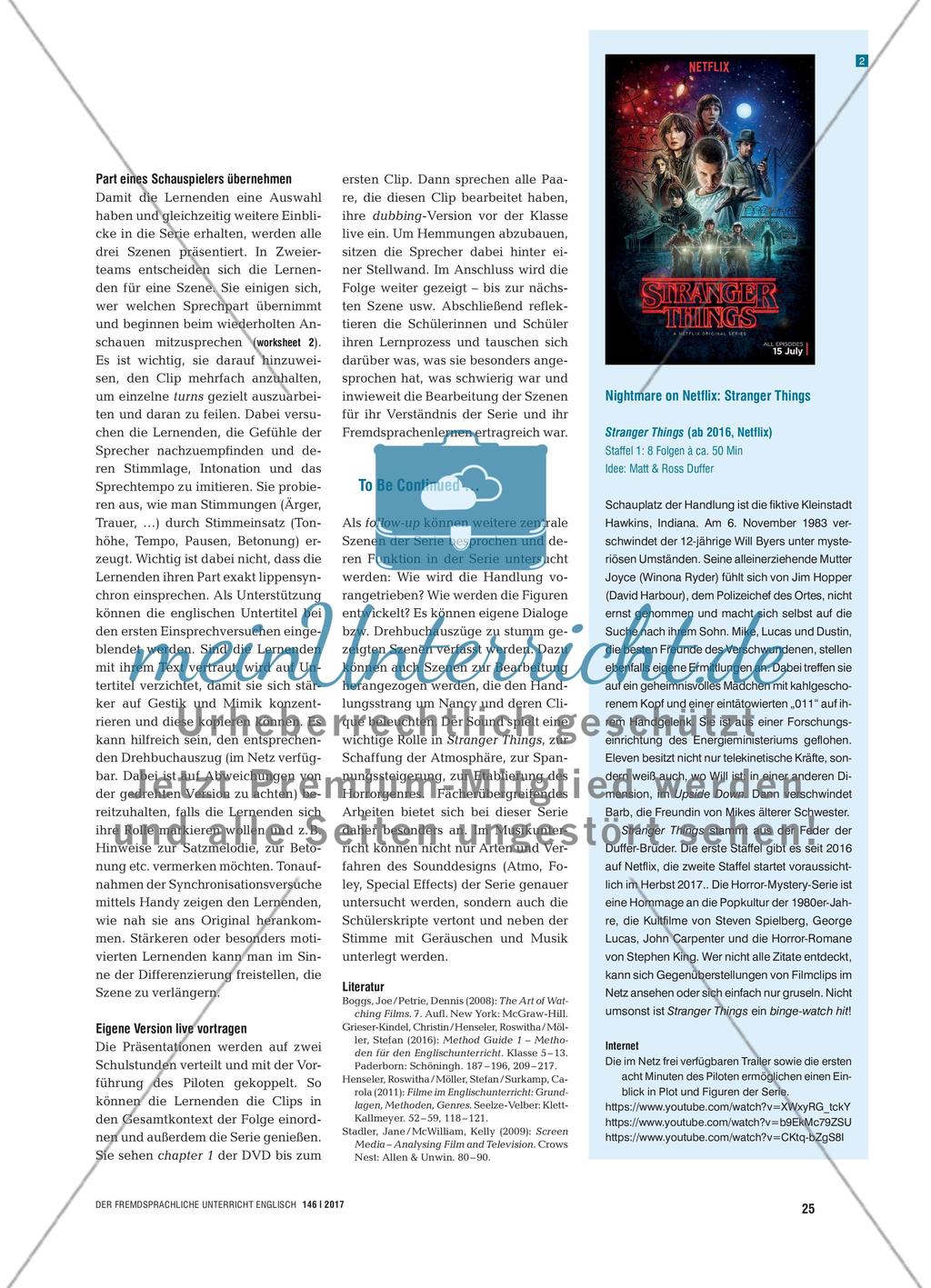 The Sound of Stranger Things - Szenen einer TV-Serie einsprechen, Sprachmodelle nachahmen Preview 4