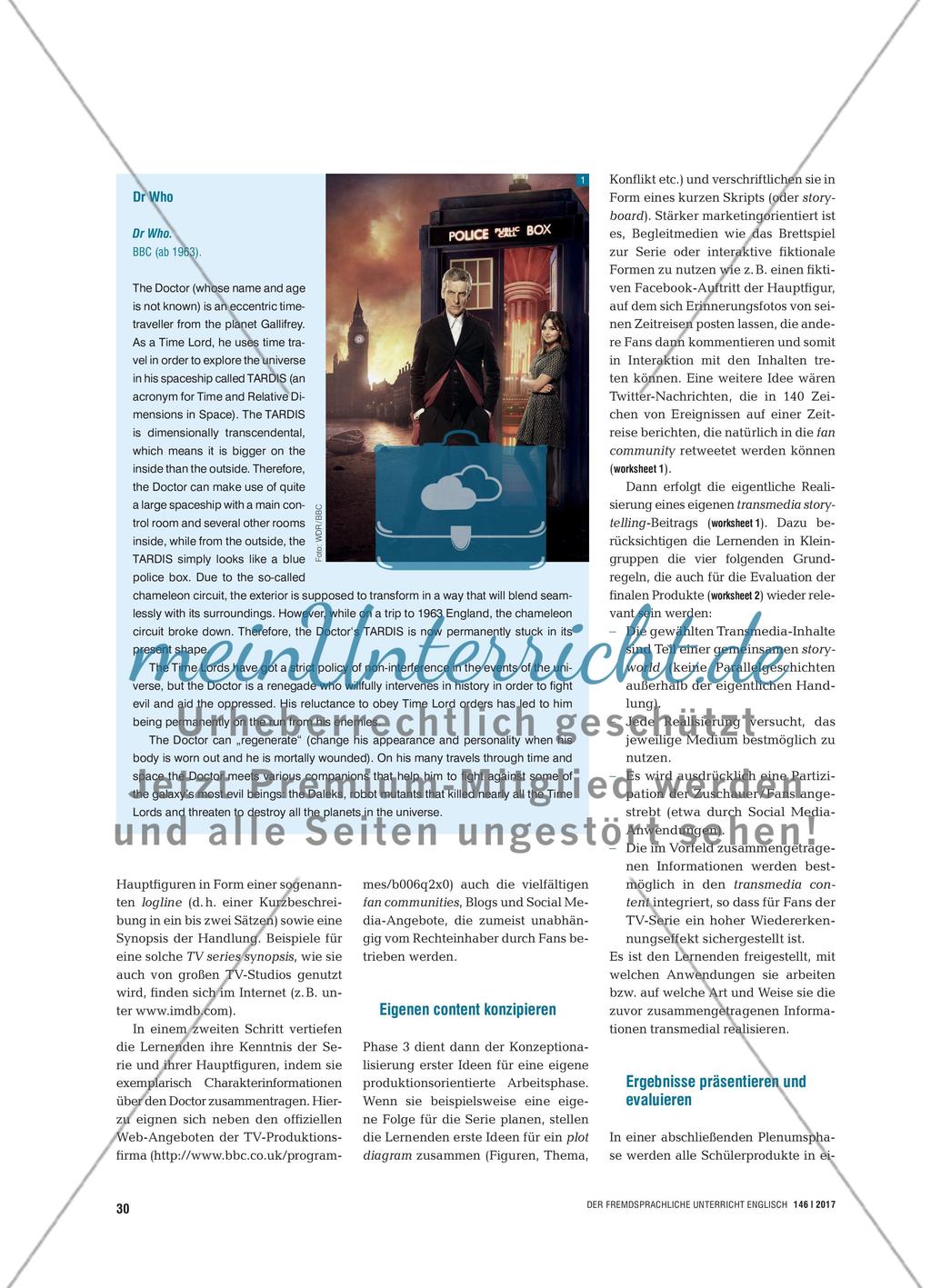 Just Make It a Good Story - Fan fiction und transmediale Elemente zu einer TV-Serie entwerfen Preview 3