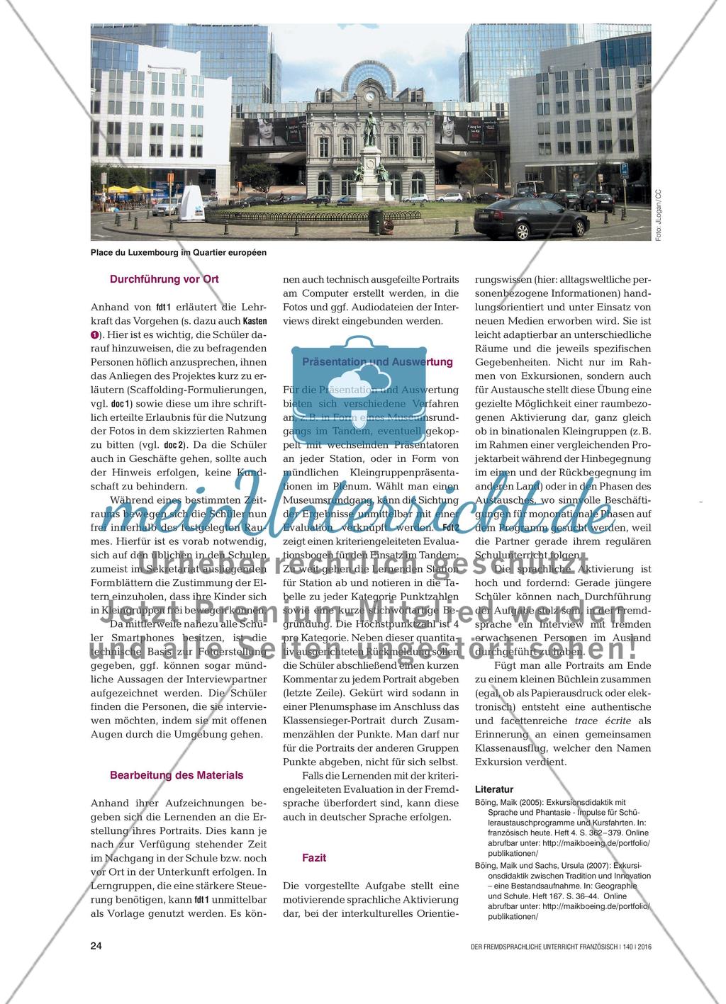 À la recherche de personnes intéressantes - Multimediale Personenportraits vor Ort erstellen Preview 3