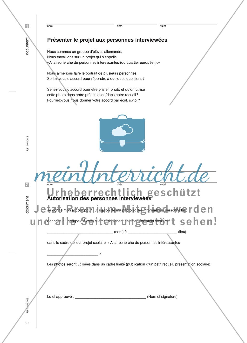 À la recherche de personnes intéressantes - Multimediale Personenportraits vor Ort erstellen Preview 6